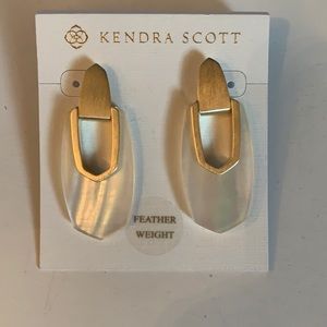 Kendra Scott earrings opal/gold